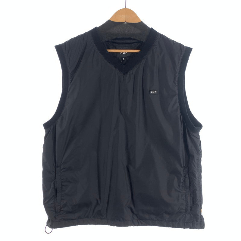【中古品】【メンズ】 HUF VEST ハフ ナイロンベスト ジャケット ブランド 古着 142-260726-gm-13-fuzh サイズ：M カラー：ブラック 万代Net店