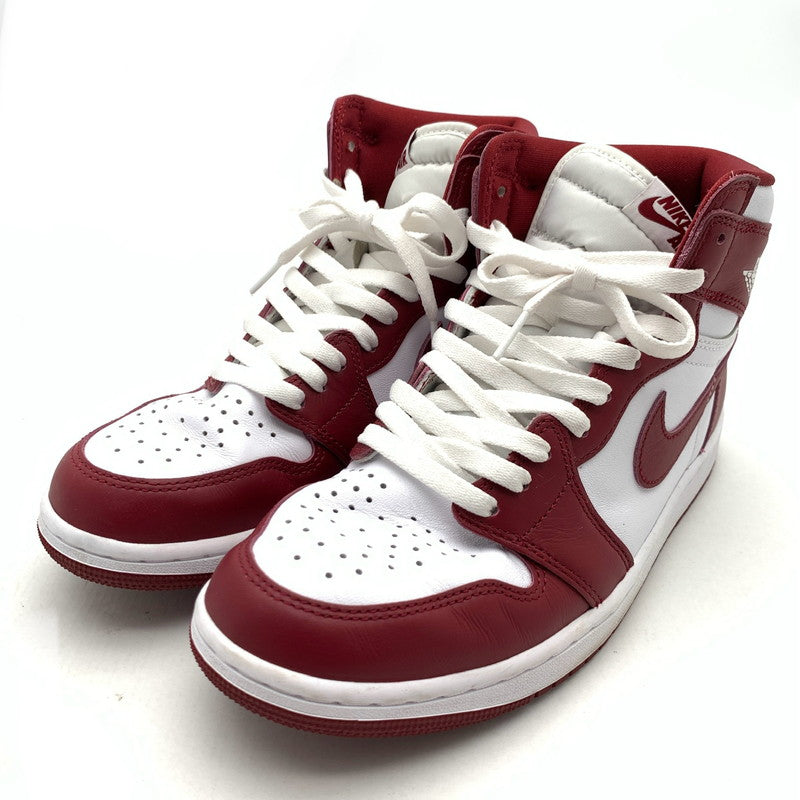 【中古品】【メンズ】 NIKE DZ5485-160 AIR JORDAN 1 RETRO HIGH OG "ARTISANAL RED" ナイキ エアジョーダン1 レトロ ハイ "アーティザナルレッド" スニーカー 160-260628-gm-20-fuz サイズ：27cm カラー：ホワイト 万代Net店
