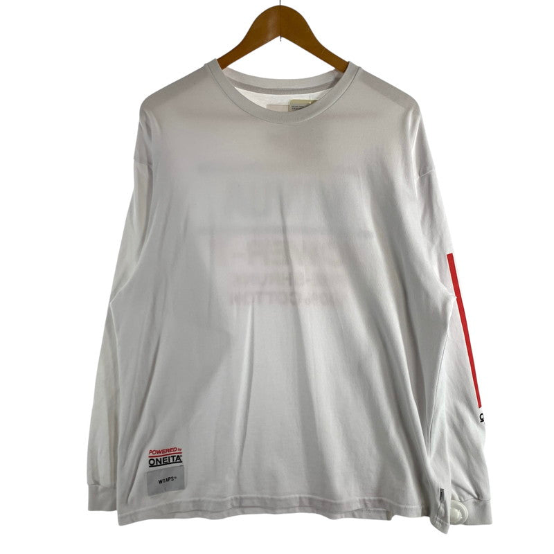 【中古品】【メンズ】 WTAPS 222170ND-CSM02 POWER LS T-SHIRT ダブルタップス 長袖Tシャツ カットソー ブランド 古着 142-260627-gm-07-fuz サイズ：02 カラー：ホワイト 万代Net店