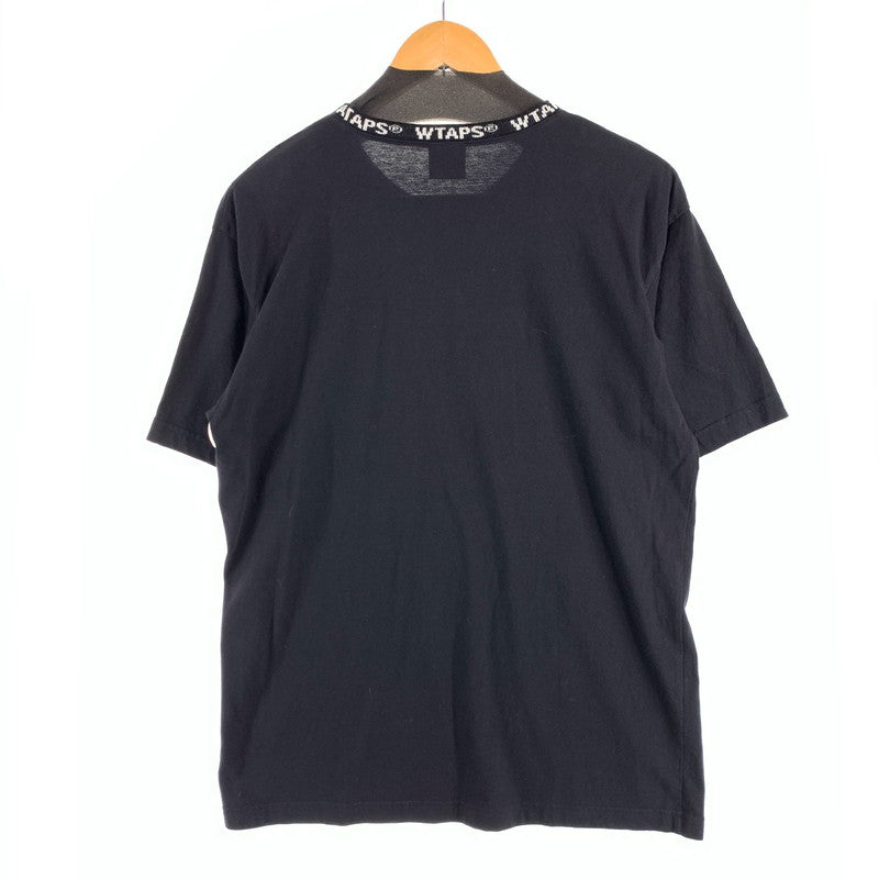 【中古品】【メンズ】 WTAPS 201ATDT-CSM08 DESIGN SS T-SHIRT ダブルタップス 半袖Tシャツ カットソー ブランド 古着 142-260627-gm-09-fuz サイズ：01 カラー：ブラック 万代Net店