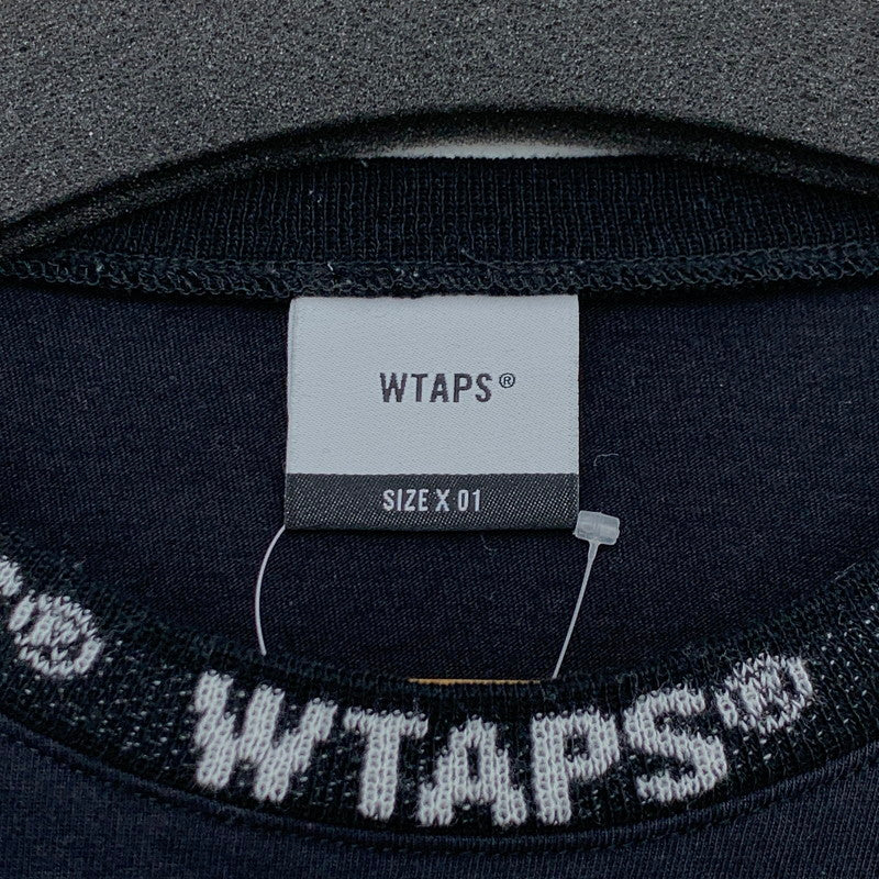 【中古品】【メンズ】 WTAPS 201ATDT-CSM08 DESIGN SS T-SHIRT ダブルタップス 半袖Tシャツ カットソー ブランド 古着 142-260627-gm-09-fuz サイズ：01 カラー：ブラック 万代Net店