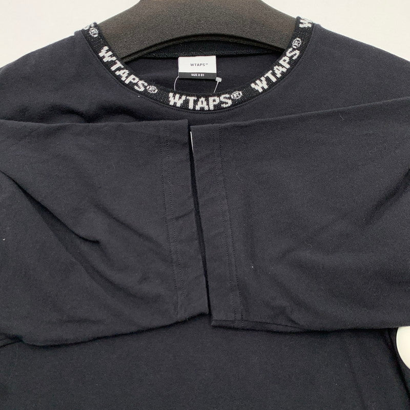 【中古品】【メンズ】 WTAPS 201ATDT-CSM08 DESIGN SS T-SHIRT ダブルタップス 半袖Tシャツ カットソー ブランド 古着 142-260627-gm-09-fuz サイズ：01 カラー：ブラック 万代Net店