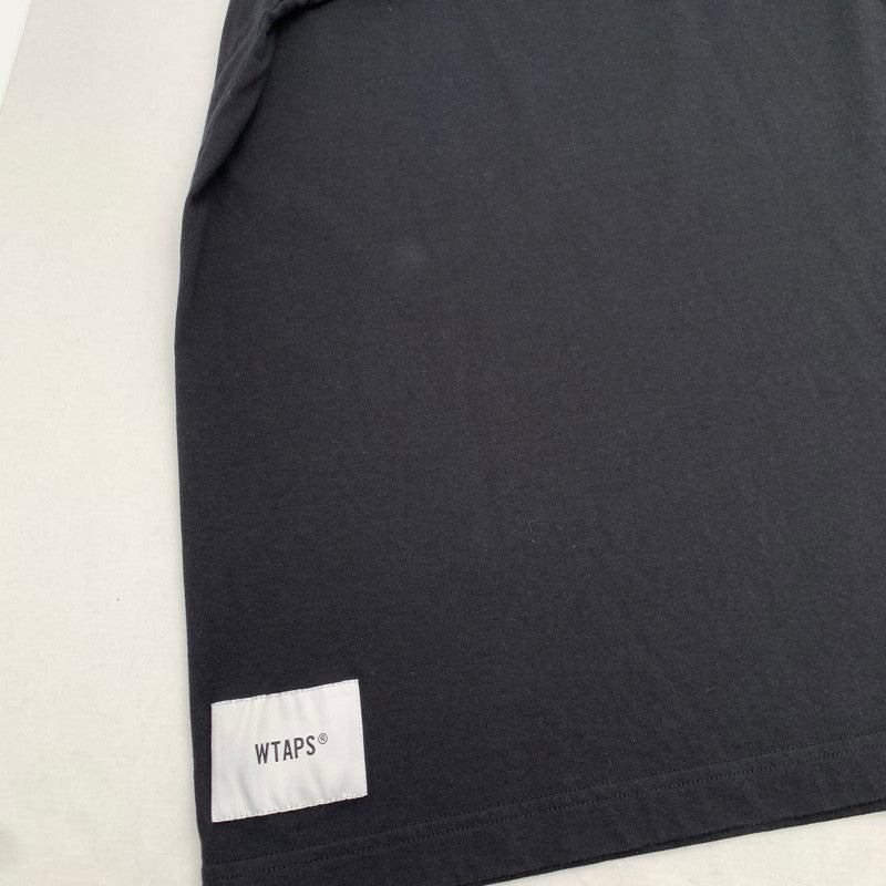 【中古品】【メンズ】 WTAPS 201ATDT-CSM08 DESIGN SS T-SHIRT ダブルタップス 半袖Tシャツ カットソー ブランド 古着 142-260627-gm-09-fuz サイズ：01 カラー：ブラック 万代Net店