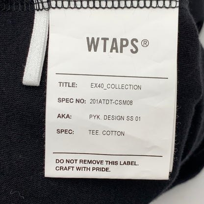 【中古品】【メンズ】 WTAPS 201ATDT-CSM08 DESIGN SS T-SHIRT ダブルタップス 半袖Tシャツ カットソー ブランド 古着 142-260627-gm-09-fuz サイズ：01 カラー：ブラック 万代Net店