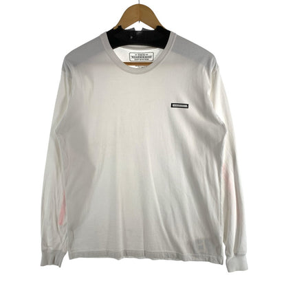 【中古品】【メンズ】 NEIGHBORHOOD LS T-SHIRT WHITE.ORANGE ネイバーフッド 長袖Tシャツ カットソー ブランド 古着 142-260627-gm-08-fuz サイズ：M カラー：ホワイト オレンジ 万代Net店