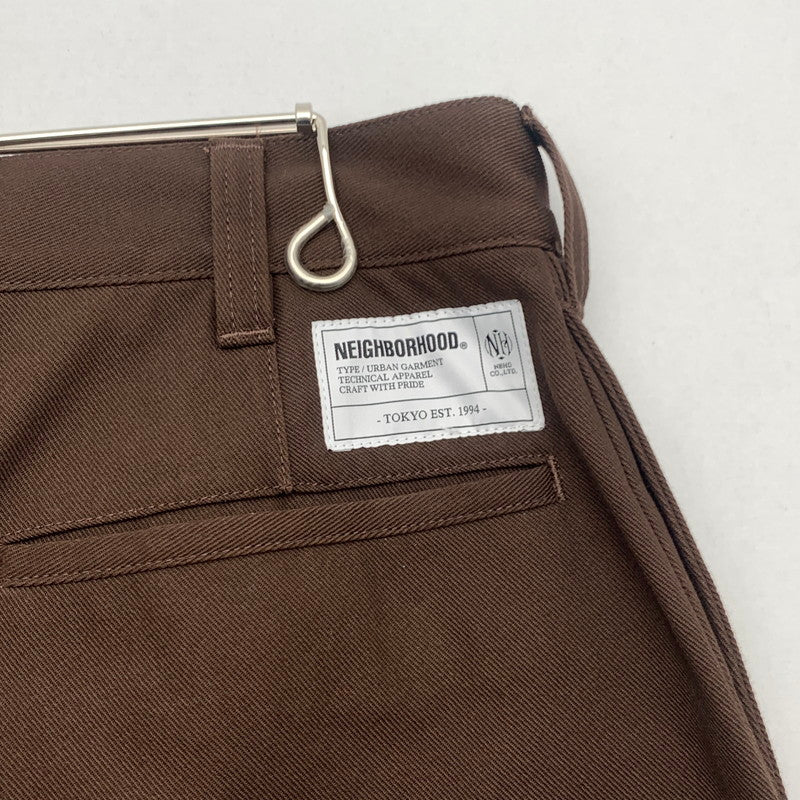 【中古品】【メンズ】 NEIGHBORHOOD 252ZANHPTM02 WP SLIM PANTS ネイバーフッド スリムパンツ ボトムス ブランド 古着 153-260726-gm-05-fuzh サイズ：M カラー：ブラウン 万代Net店