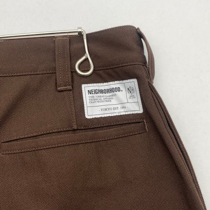 【中古品】【メンズ】 NEIGHBORHOOD 252ZANHPTM02 WP SLIM PANTS ネイバーフッド スリムパンツ ボトムス ブランド 古着 153-260726-gm-05-fuzh サイズ：M カラー：ブラウン 万代Net店