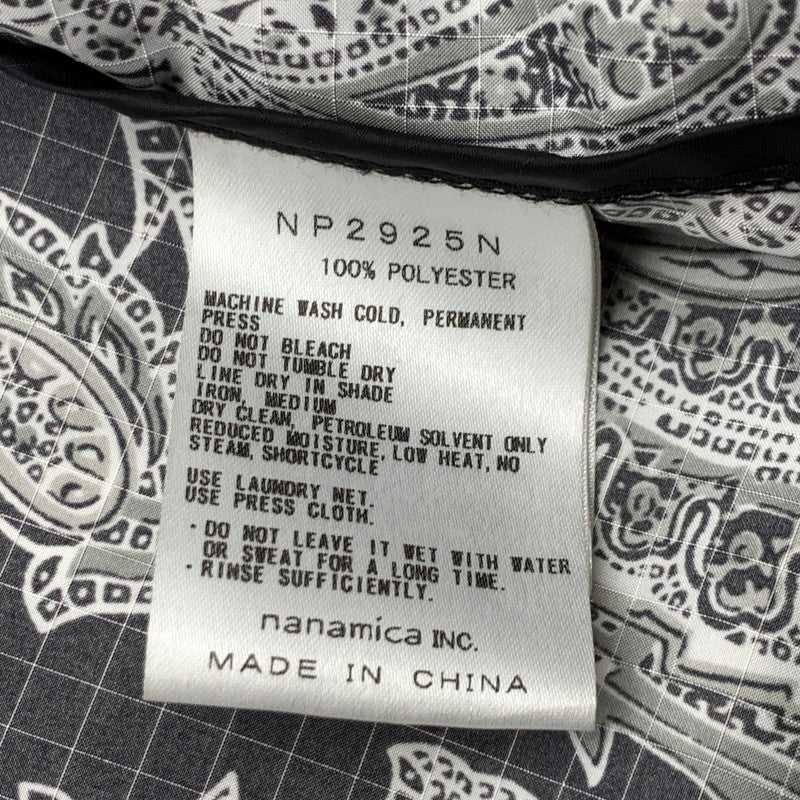 【中古品】【メンズ】 THE NORTH FACE PURPLE LABEL NP2925N ザ・ノースフェイス パープルレーベル ナイロンジャケット ブルゾン ブランド 古着 144-260627-gm-11-fuz サイズ：L カラー：ブラック ペイズリー 万代Net店