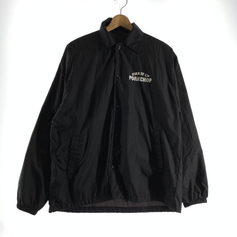 【中古品】【メンズ】 PORKCHOP GARAGE SUPPLY ポークチョップガレージサプライ COACH JACKET コーチジャケット 142-260803-ny-10-fuzh サイズ：M カラー：ブラック 万代Net店