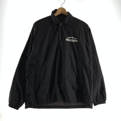 【中古品】【メンズ】 PORKCHOP GARAGE SUPPLY ポークチョップガレージサプライ COACH JACKET コーチジャケット 142-260803-ny-10-fuzh サイズ：M カラー：ブラック 万代Net店