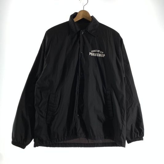 【中古品】【メンズ】 PORKCHOP GARAGE SUPPLY ポークチョップガレージサプライ COACH JACKET コーチジャケット 142-260803-ny-10-fuzh サイズ：M カラー：ブラック 万代Net店
