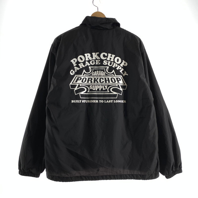 【中古品】【メンズ】 PORKCHOP GARAGE SUPPLY ポークチョップガレージサプライ COACH JACKET コーチジャケット 142-260803-ny-10-fuzh サイズ：M カラー：ブラック 万代Net店