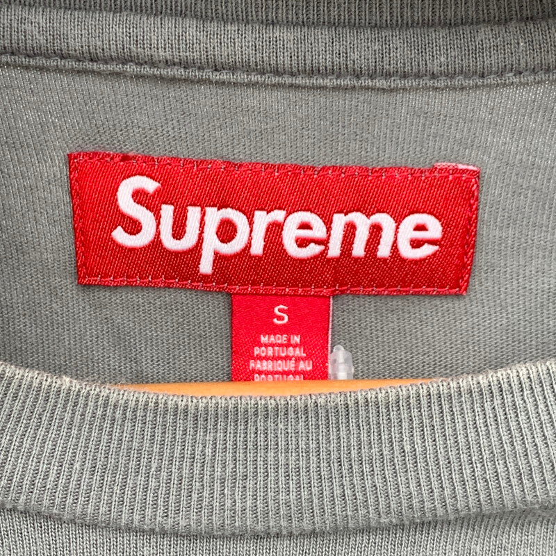 【中古品】【メンズ】 SUPREME SMALL BOX LOGO SS TEE シュプリーム スモールボックスロゴ 半袖Tシャツ カットソー ブランド 古着 149-260627-gm-14-fuz サイズ：S カラー：グレー 万代Net店