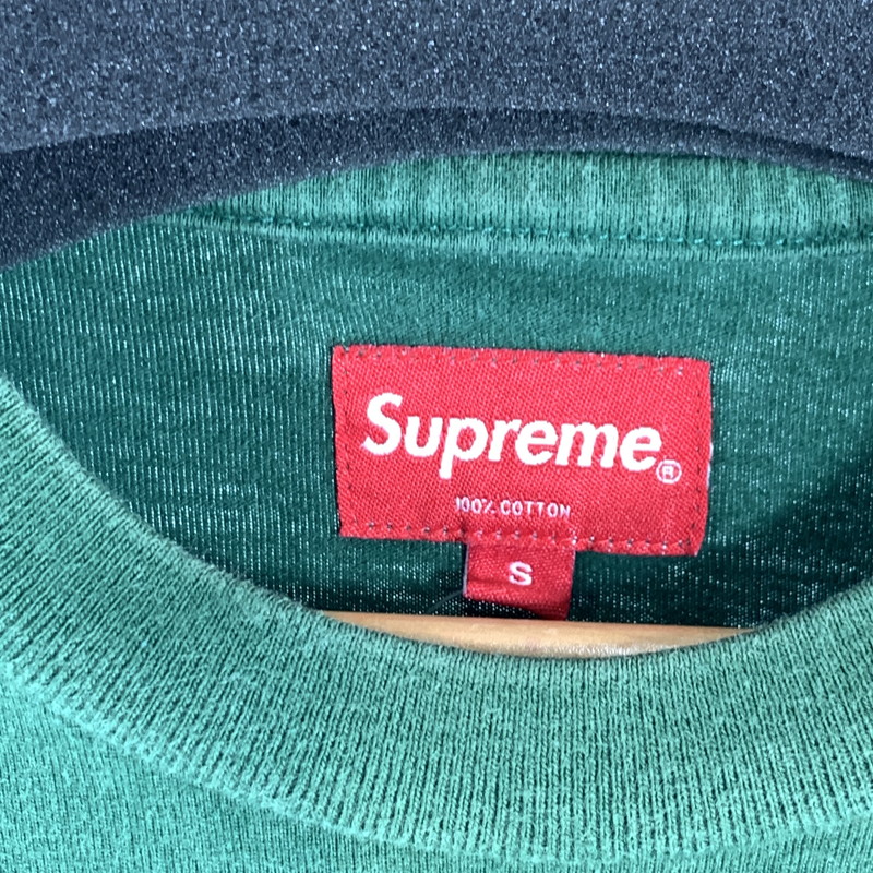 【中古品】【メンズ】 SUPREME SS POCKET TEE GREEN.1994 シュプリーム 半袖Tシャツ ポケット カットソー ブランド 古着 149-260627-gm-25-fuz サイズ：S カラー：グリーン 万代Net店