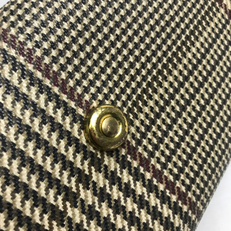 【中古品】【レディース】 POLO RALPH LAUREN ポロ ラルフローレン BAG BROWN 千鳥格子柄 ドッグトゥース ※シミ・スレ・汚れ・使用感有 カバン バッグ 188-260731-io-29-fuzh 万代Net店