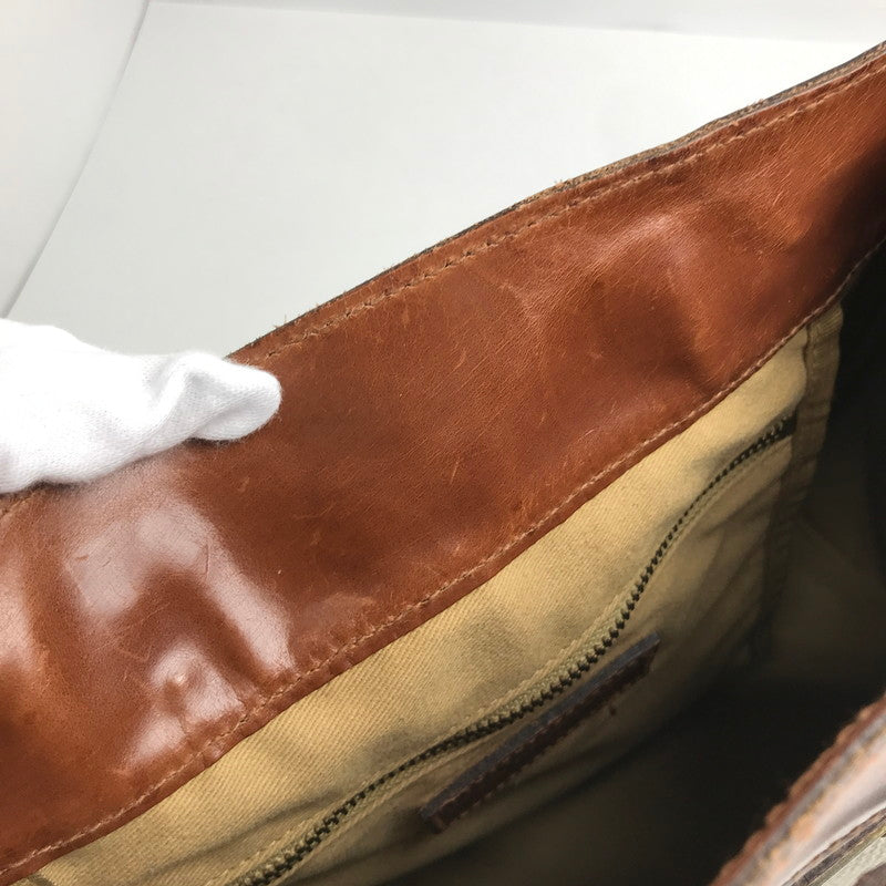 【中古品】【レディース】 POLO RALPH LAUREN ポロ ラルフローレン BAG BROWN 千鳥格子柄 ドッグトゥース ※シミ・スレ・汚れ・使用感有 カバン バッグ 188-260731-io-29-fuzh 万代Net店