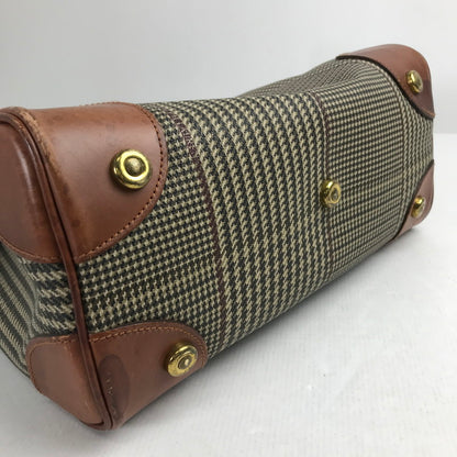 【中古品】【レディース】 POLO RALPH LAUREN ポロ ラルフローレン BAG BROWN 千鳥格子柄 ドッグトゥース ※シミ・スレ・汚れ・使用感有 カバン バッグ 188-260731-io-29-fuzh 万代Net店