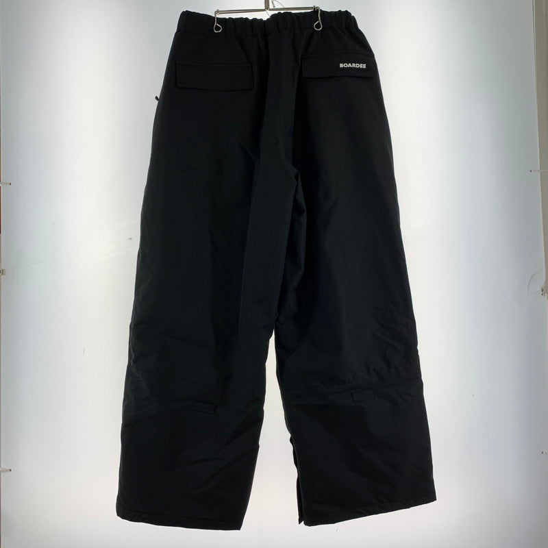 【中古品】【メンズ】 BOARDEE ボーディー ウェア スノーウェア スノボ 上下セット ※ほつれ・汚れ・使用感あり 127-261022-io-09-fuz サイズ：L カラー：ブラック 万代Net店