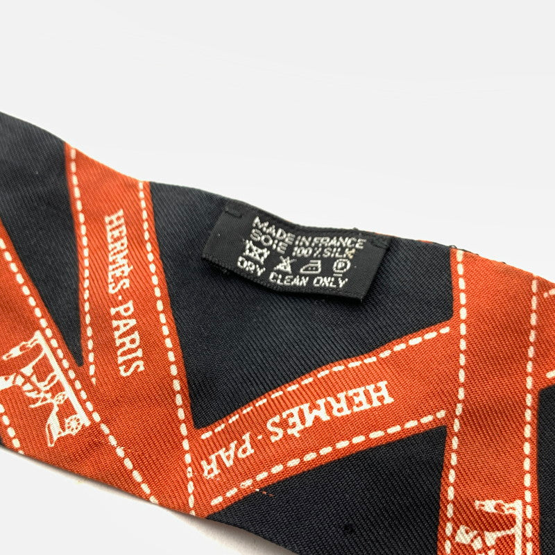 【中古品】【レディース】 HERMES エルメス ツイリースカーフ ブランド 小物 183-260627-gm-34-fuz カラー：ブラック ブラウン 万代Net店