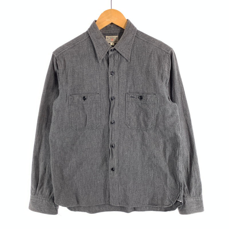 【中古品】【メンズ】 BUZZ RICKSON’S BR26082 バズリクソンズ シャンブレーシャツ 長袖シャツ ブランド 古着 145-260628-gm-04-fuz サイズ：14-14 1 2 カラー：グレー 万代Net店