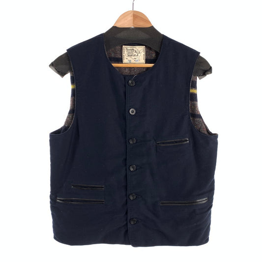 【中古品】【メンズ】 SUGAR CANE LOT132 VEST シュガーケーン ベスト ブランド 古着 145-260628-gm-08-fuz サイズ：40 カラー：ネイビー 万代Net店
