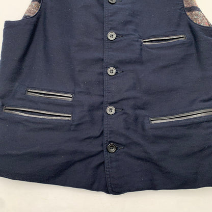 【中古品】【メンズ】 SUGAR CANE LOT132 VEST シュガーケーン ベスト ブランド 古着 145-260628-gm-08-fuz サイズ：40 カラー：ネイビー 万代Net店