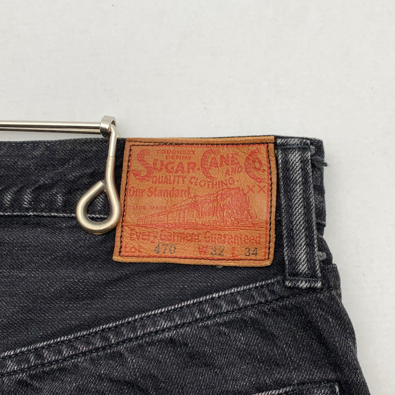 【中古品】【メンズ】 SUGAR CANE LOT470 DENIM PANTS シュガーケーン デニムパンツ ボトムス ブランド 古着 156-260808-gm-38-fuzh サイズ：W32 カラー：ブラック 万代Net店