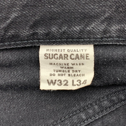 【中古品】【メンズ】 SUGAR CANE LOT470 DENIM PANTS シュガーケーン デニムパンツ ボトムス ブランド 古着 156-260808-gm-38-fuzh サイズ：W32 カラー：ブラック 万代Net店