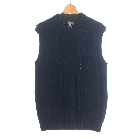 【中古品】【メンズ】 DRY BONES KNIT VEST ドライボーンズ ニットベスト ブランド 古着 145-260725-gm-21-fuzh サイズ：XL カラー：ネイビー 万代Net店