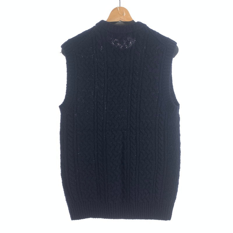 【中古品】【メンズ】 DRY BONES KNIT VEST ドライボーンズ ニットベスト ブランド 古着 145-260725-gm-21-fuzh サイズ：XL カラー：ネイビー 万代Net店