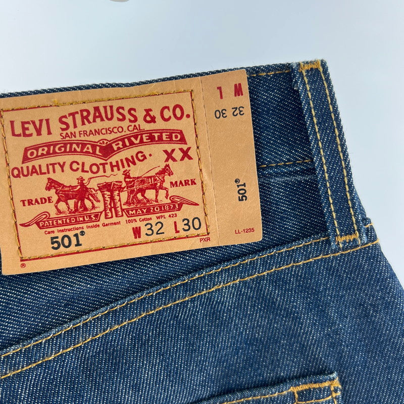 【中古品】【メンズ】 LEVIS 501 リーバイス501 デニムパンツ ジーンズ リジッド/ワンウォッシュ　※裾リペア有 156-260705-nm-09-fuzh サイズ：32 万代Net店