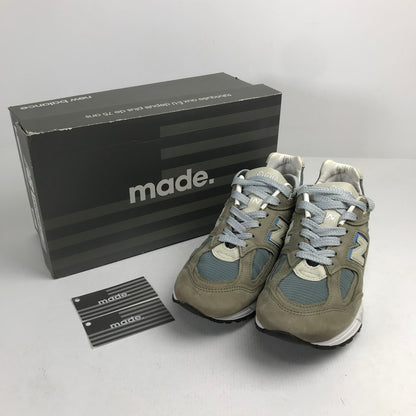 【中古品】【メンズ】 NEW BALANCE ニューバランス M990KBM2 990V2 スニーカー 靴 シューズ 162-260628-mh-14-fuz サイズ：25cm カラー：グレー ブルー 万代Net店