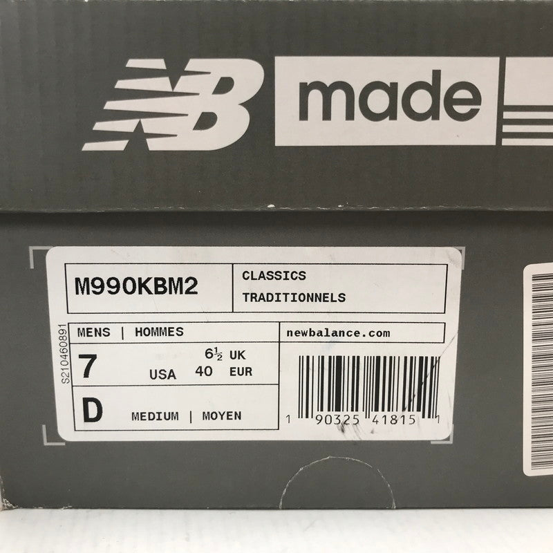 【中古品】【メンズ】 NEW BALANCE ニューバランス M990KBM2 990V2 スニーカー 靴 シューズ 162-260628-mh-14-fuz サイズ：25cm カラー：グレー ブルー 万代Net店