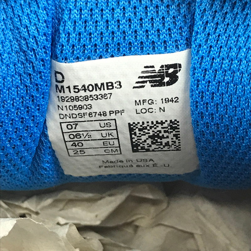 【中古品】【メンズ】 NEW BALANCE ニューバランス M1540MB3 1540V3 スニーカー 靴 シューズ 162-260628-mh-15-fuz サイズ：25cm カラー：グレー ブルー 万代Net店