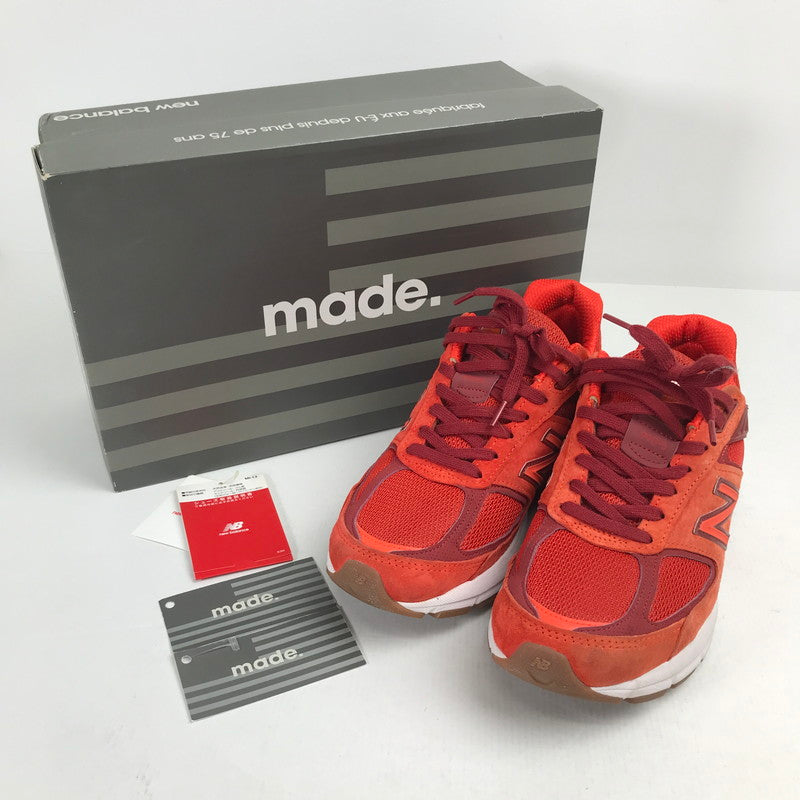 【中古品】【メンズ】 NEW BALANCE ニューバランス M990MS5 990V5 スニーカー 靴 シューズ 162-260628-mh-16-fuz サイズ：25cm カラー：レッド 万代Net店