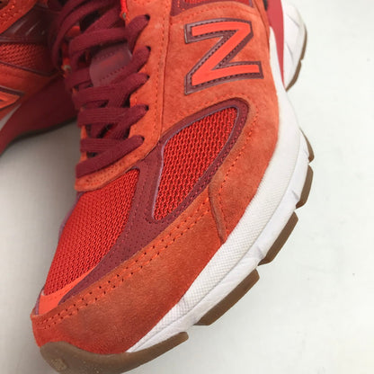 【中古品】【メンズ】 NEW BALANCE ニューバランス M990MS5 990V5 スニーカー 靴 シューズ 162-260628-mh-16-fuz サイズ：25cm カラー：レッド 万代Net店