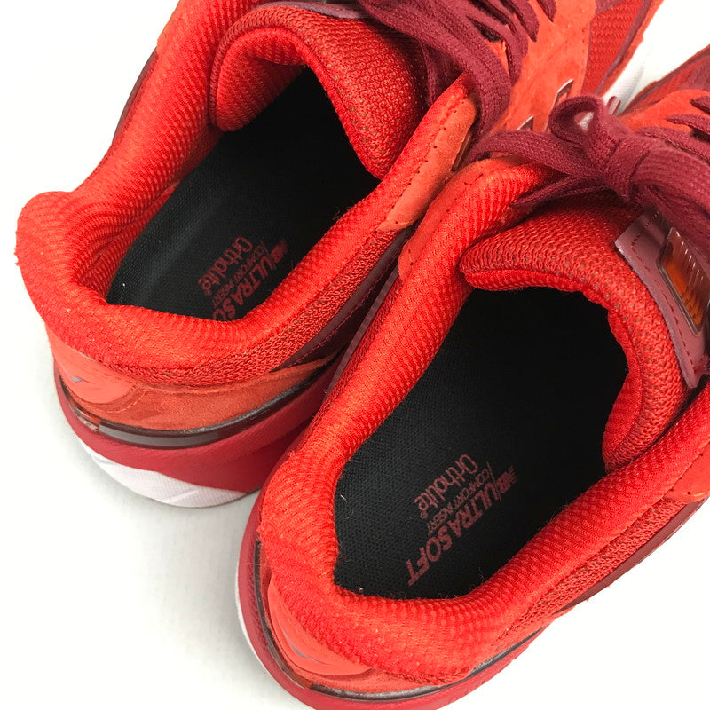【中古品】【メンズ】 NEW BALANCE ニューバランス M990MS5 990V5 スニーカー 靴 シューズ 162-260628-mh-16-fuz サイズ：25cm カラー：レッド 万代Net店