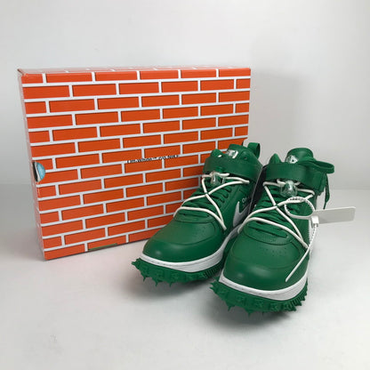 【中古美品】【メンズ】 NIKE × OFF-WHITE ナイキ オフホワイト DR0500-300 AIR FORCE 1 MID SP LTHR "PINE GREEN" エアフォース1 ミッド スニーカー 靴 シューズ 160-260628-mh-06-fuz サイズ：28.5cm カラー：パイングリーン 万代Net店