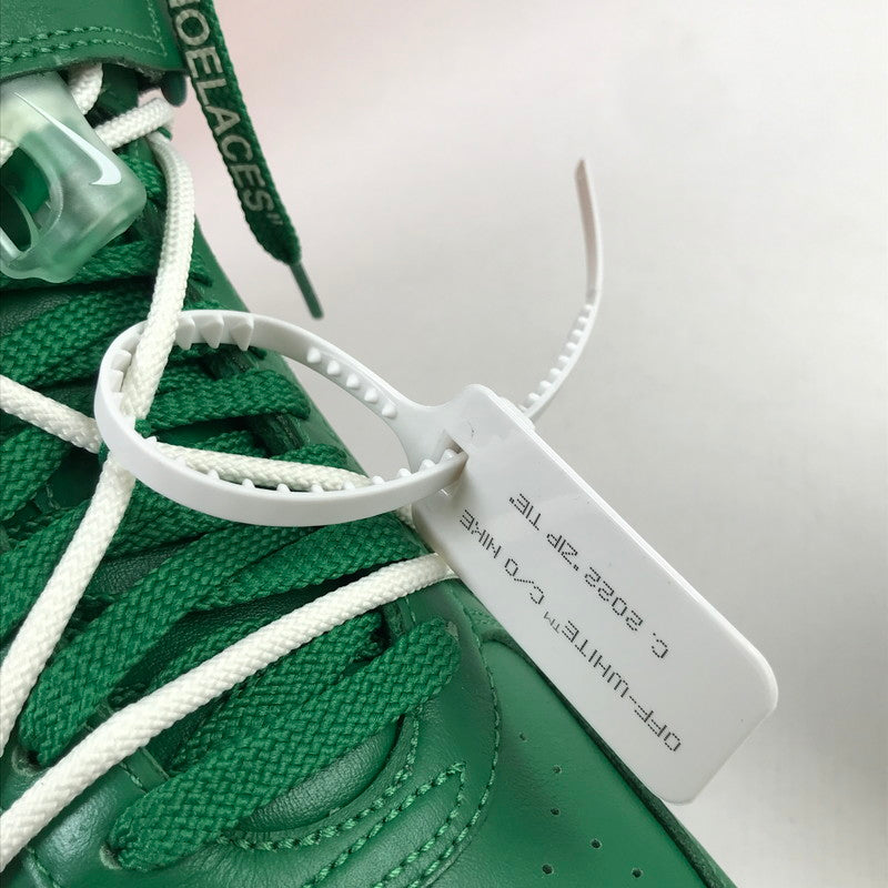 【中古美品】【メンズ】 NIKE × OFF-WHITE ナイキ オフホワイト DR0500-300 AIR FORCE 1 MID SP LTHR "PINE GREEN" エアフォース1 ミッド スニーカー 靴 シューズ 160-260628-mh-06-fuz サイズ：28.5cm カラー：パイングリーン 万代Net店