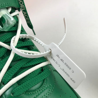 【中古美品】【メンズ】 NIKE × OFF-WHITE ナイキ オフホワイト DR0500-300 AIR FORCE 1 MID SP LTHR "PINE GREEN" エアフォース1 ミッド スニーカー 靴 シューズ 160-260628-mh-06-fuz サイズ：28.5cm カラー：パイングリーン 万代Net店