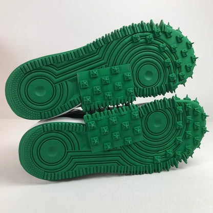 【中古美品】【メンズ】 NIKE × OFF-WHITE ナイキ オフホワイト DR0500-300 AIR FORCE 1 MID SP LTHR "PINE GREEN" エアフォース1 ミッド スニーカー 靴 シューズ 160-260628-mh-06-fuz サイズ：28.5cm カラー：パイングリーン 万代Net店