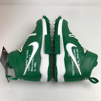 【中古美品】【メンズ】 NIKE × OFF-WHITE ナイキ オフホワイト DR0500-300 AIR FORCE 1 MID SP LTHR "PINE GREEN" エアフォース1 ミッド スニーカー 靴 シューズ 160-260628-mh-06-fuz サイズ：28.5cm カラー：パイングリーン 万代Net店