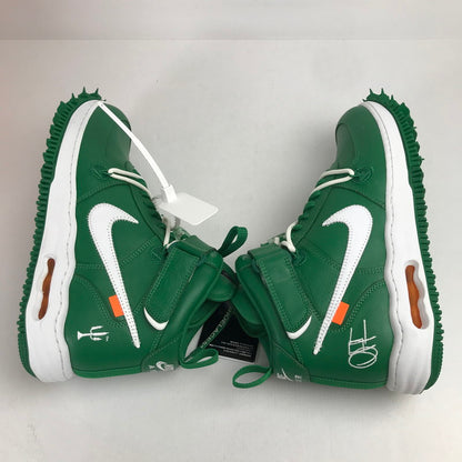 【中古美品】【メンズ】 NIKE × OFF-WHITE ナイキ オフホワイト DR0500-300 AIR FORCE 1 MID SP LTHR "PINE GREEN" エアフォース1 ミッド スニーカー 靴 シューズ 160-260628-mh-06-fuz サイズ：28.5cm カラー：パイングリーン 万代Net店