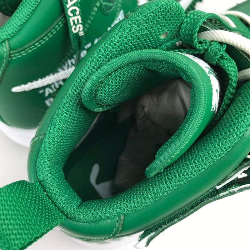 【中古美品】【メンズ】 NIKE × OFF-WHITE ナイキ オフホワイト DR0500-300 AIR FORCE 1 MID SP LTHR "PINE GREEN" エアフォース1 ミッド スニーカー 靴 シューズ 160-260628-mh-06-fuz サイズ：28.5cm カラー：パイングリーン 万代Net店