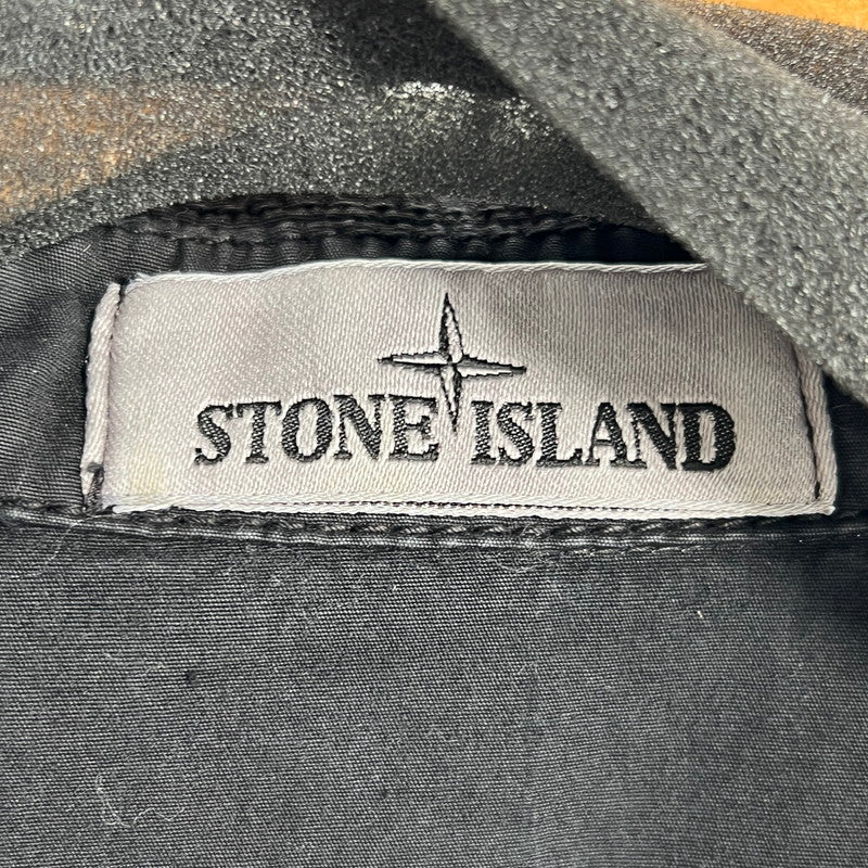 【中古品】【メンズ】 STONE ISLAND ストーンアイランド 7615114WN OLD TREATMENT COTTON JACKET コットンジャケット 141-260702-ny-20-fuzh サイズ：L カラー：ブラック 万代Net店
