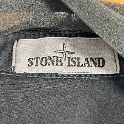 【中古品】【メンズ】 STONE ISLAND ストーンアイランド 7615114WN OLD TREATMENT COTTON JACKET コットンジャケット 141-260702-ny-20-fuzh サイズ：L カラー：ブラック 万代Net店