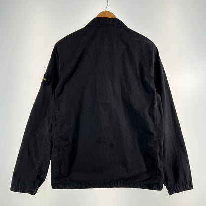 【中古品】【メンズ】 STONE ISLAND ストーンアイランド 7615114WN OLD TREATMENT COTTON JACKET コットンジャケット 141-260702-ny-20-fuzh サイズ：L カラー：ブラック 万代Net店