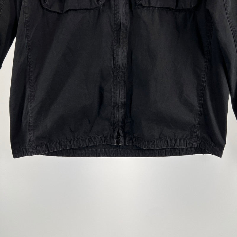 【中古品】【メンズ】 STONE ISLAND ストーンアイランド 7615114WN OLD TREATMENT COTTON JACKET コットンジャケット 141-260702-ny-20-fuzh サイズ：L カラー：ブラック 万代Net店