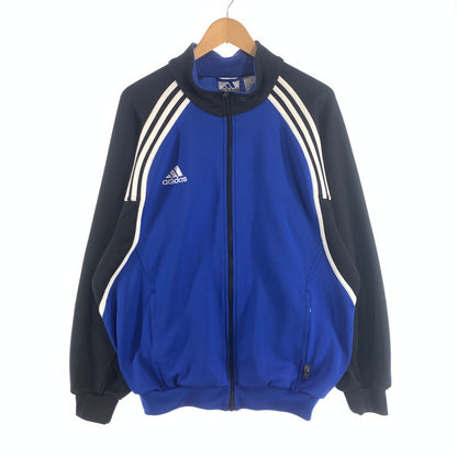 【中古品】【メンズ】 90s ADIDAS アディダス トラックジャケット 90年代 ヴィンテージ アウター ブルゾン ブランド 古着 145-260725-gm-15-fuzh サイズ：XO カラー：ブルー ブラック 万代Net店