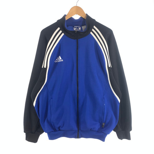 【中古品】【メンズ】 90s ADIDAS アディダス トラックジャケット 90年代 ヴィンテージ アウター ブルゾン ブランド 古着 145-260725-gm-15-fuzh サイズ：XO カラー：ブルー ブラック 万代Net店